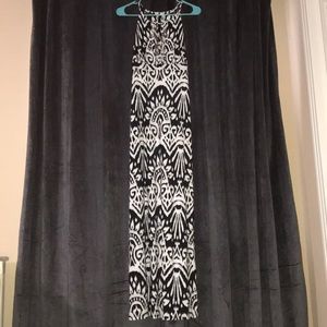 INC Black & White Print Dress